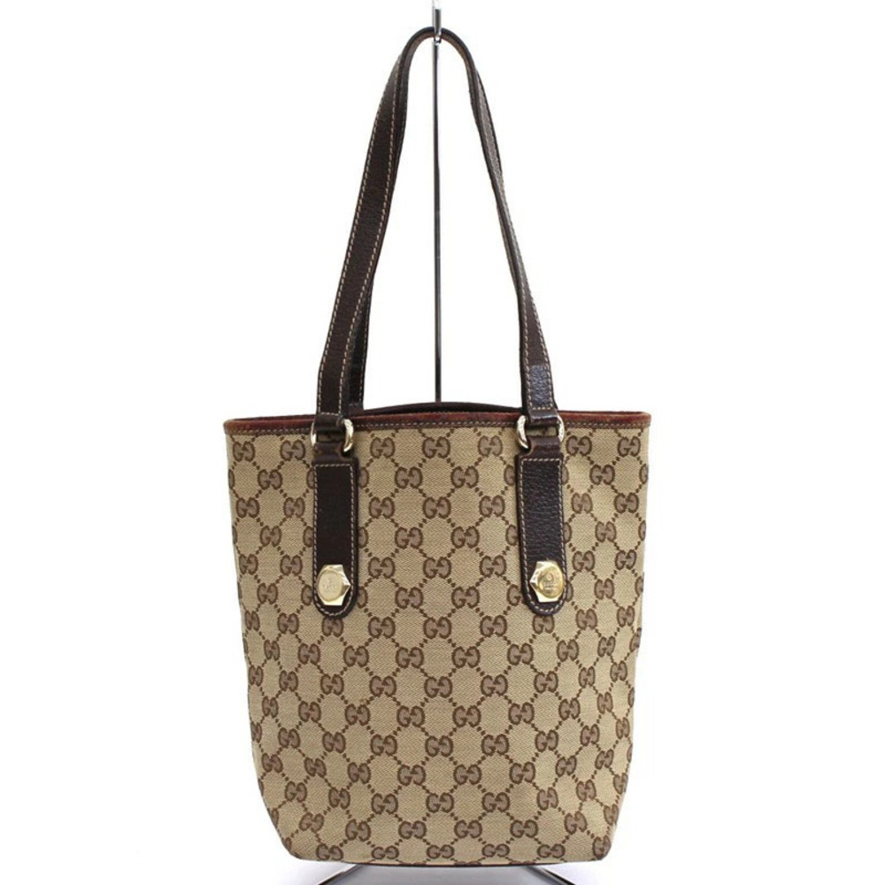 Gucci GG Canvas Leather 2way Shoulder Bag